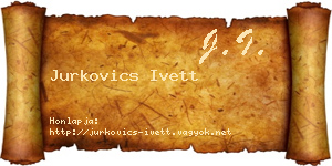 Jurkovics Ivett névjegykártya